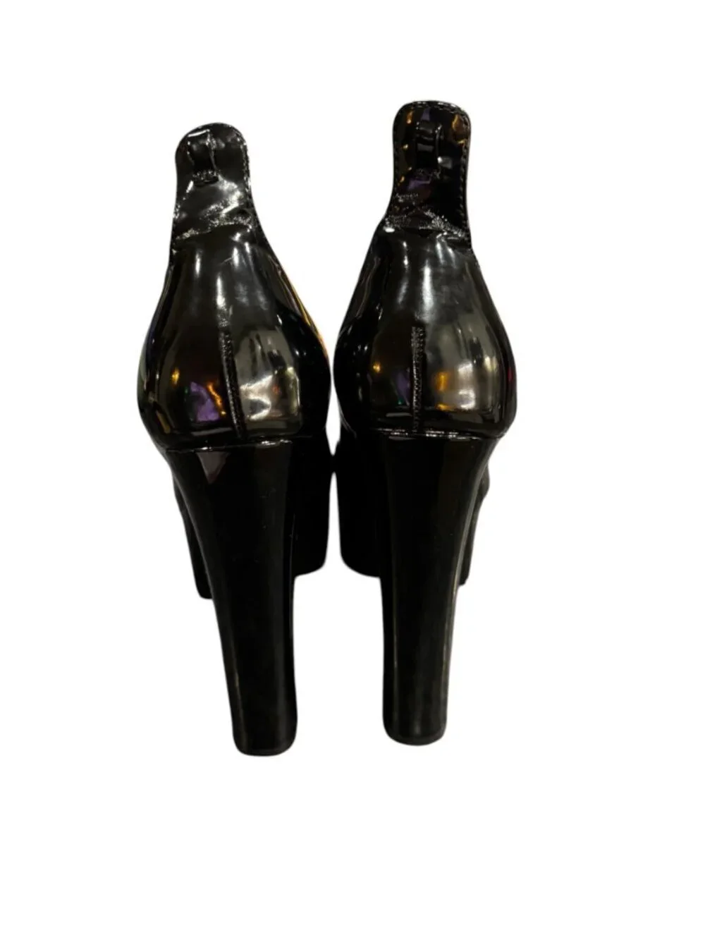 Steve Madden Patent Platform Heels Black Size 6
